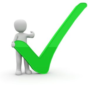 Image of a clay figurine with a green check mark representing a bond expert